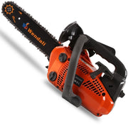 Trade Shop - Motosega A Scoppio 25 Cc Professionale Lama 25cm Potatore Per Potatura Piante -