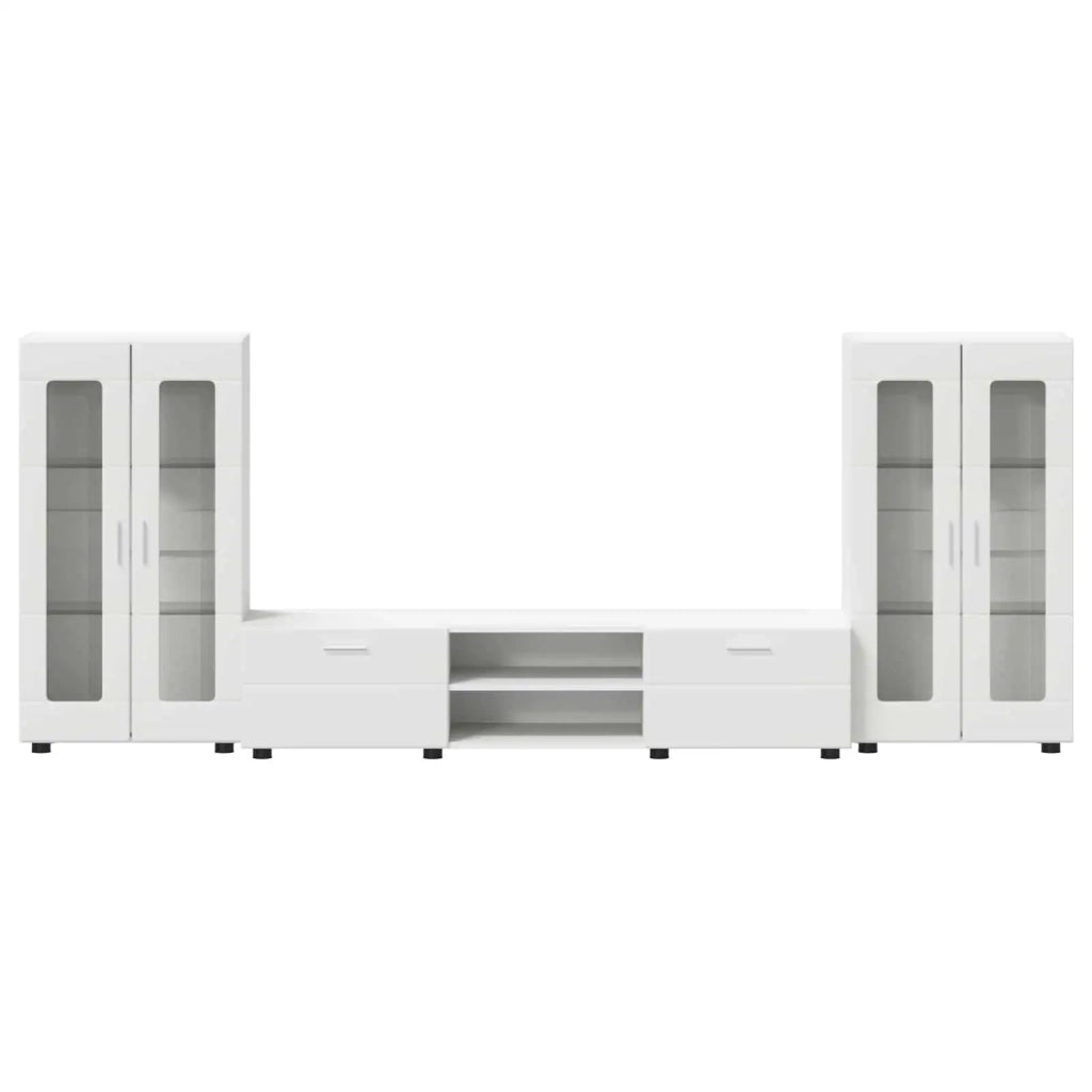 Set mobile TV con porta FLORIN 3 pcs Bianco Legno multistrato 3397934