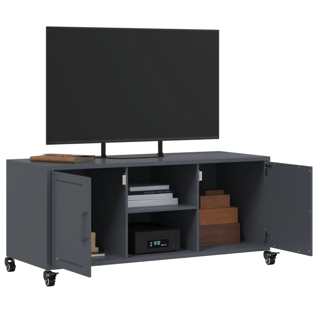 Mobile TV Antracite 100,5x39x43,5 cm Acciaio 846664
