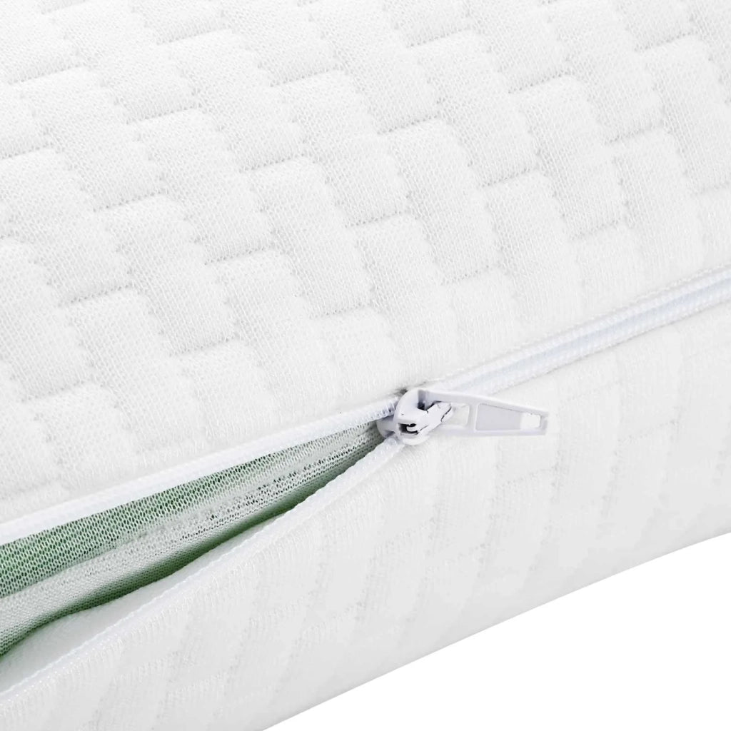Cuscino da Letto Bianco 60 x 40 x 13 cm Schiuma Memory CFW5475752