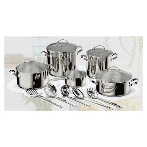 Batteria pentole lagostina 010750600013 icona acciaio lucido