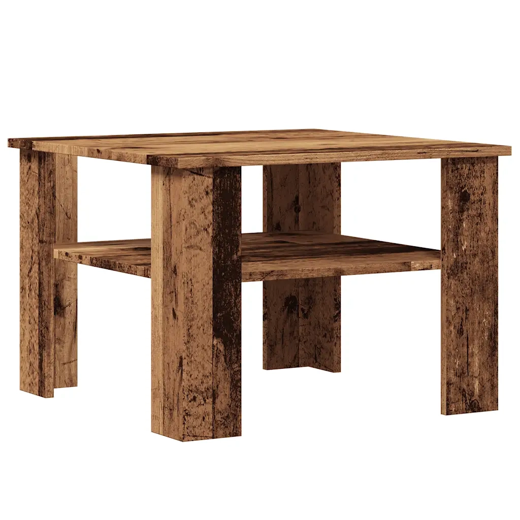 Tavolino da Salotto Legno Vecchio 60x60x42 cm Legno Multistrato