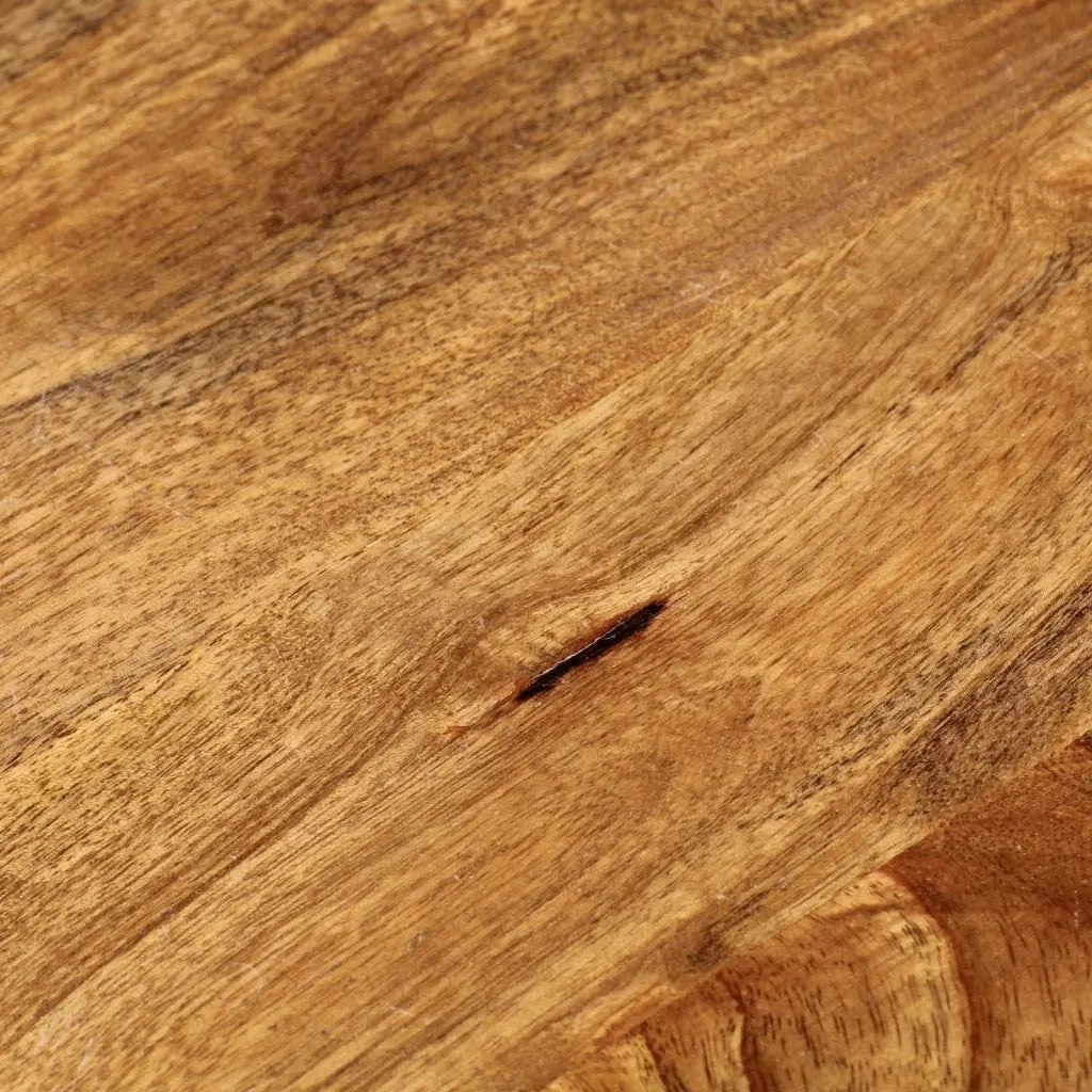Piano per Tavolo Ø 90x3,8 cm Rotondo in Legno Massello di Mango 370081