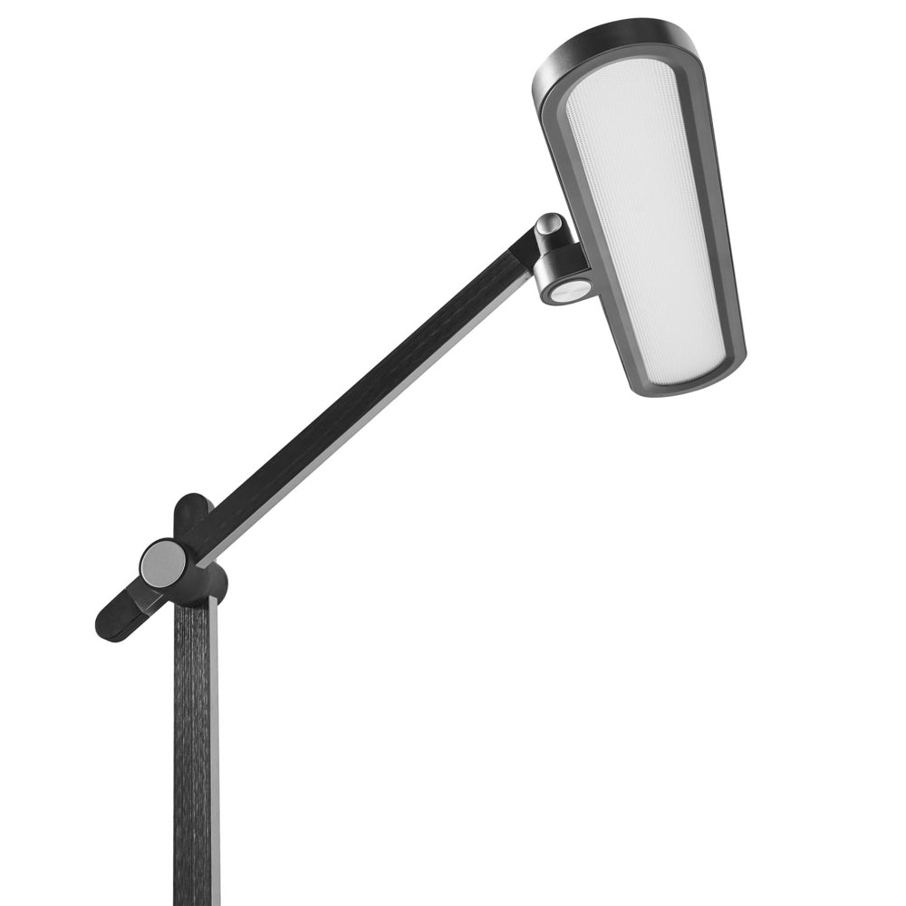 Lampada da scrivania multifunzionale a LED Grigio  ABS Tavolo Computer Lettura Illuminazione Braccio ruotabile Dimmer Stepless