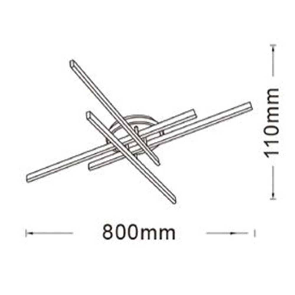 Trade Shop - Lampada Plafoniera Da Soffitto Moderna 45w A Led 3600lm Cct Ip20 Bianco Pn-21b3c -