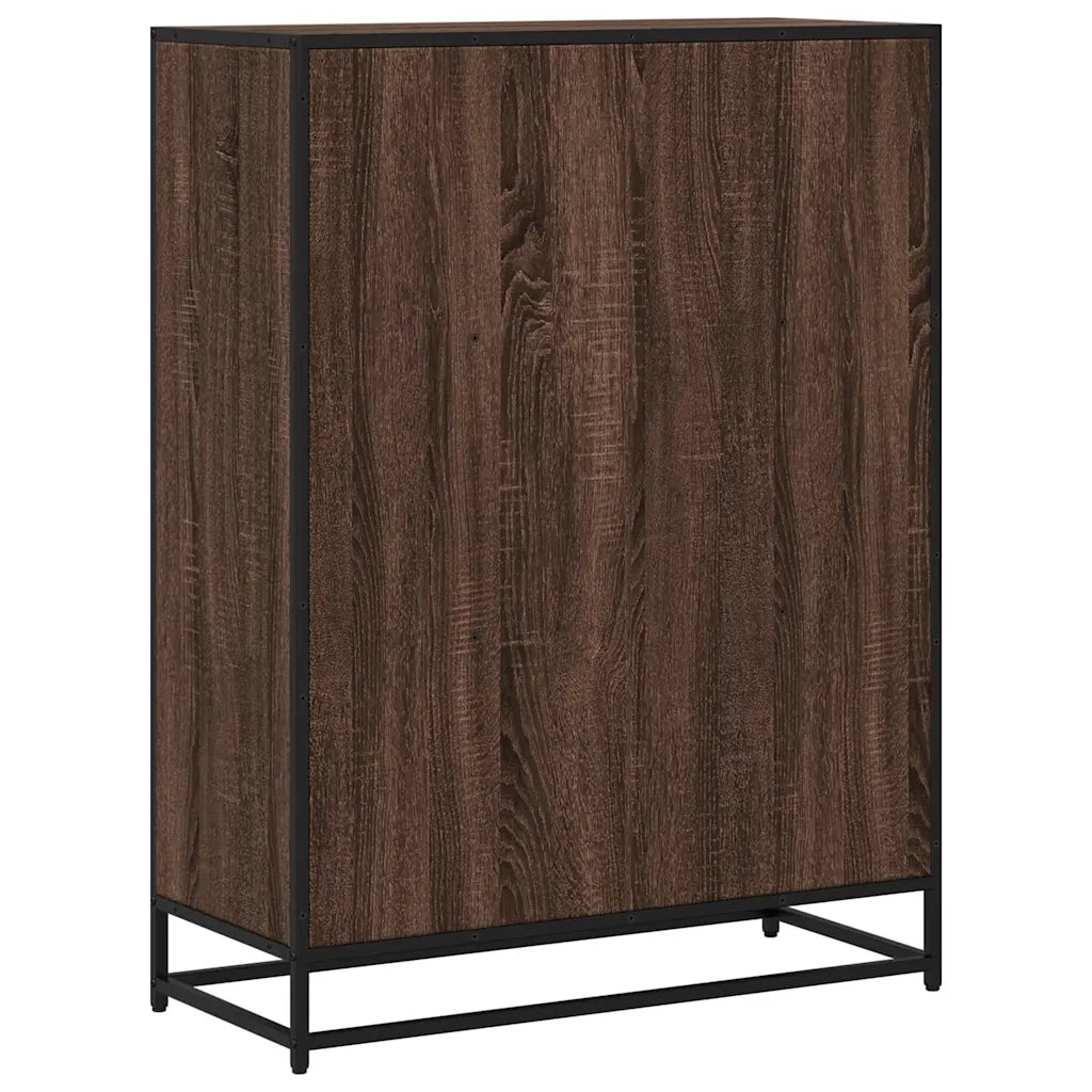 Libreria Rovere Marrone 80,5x35x107,5 cm in Legno Multistrato