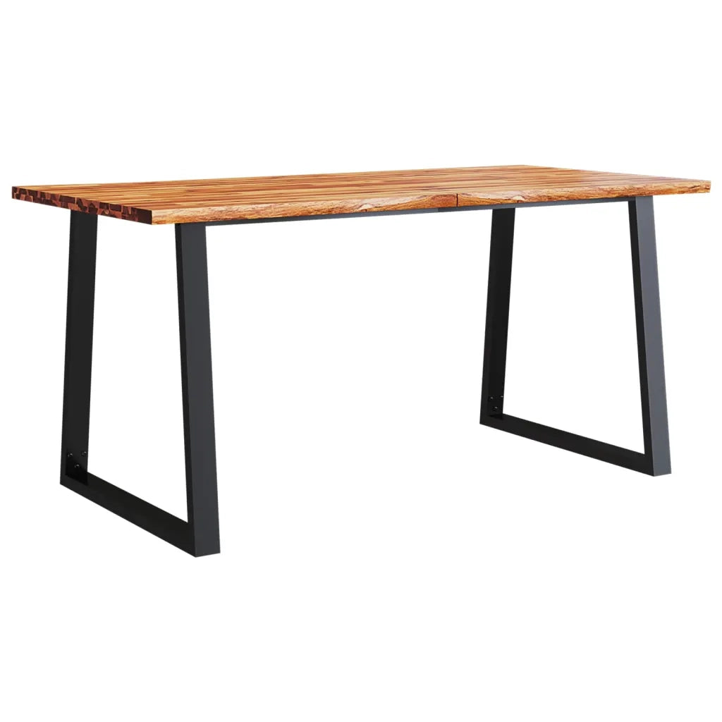 Set da Pranzo 3 pz con Bordi Vivi in Legno Massello di Acacia 3157526