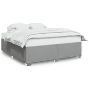 Letto matrimoniale | Letto per adulti | Giroletto senza Materasso Grigio Chiaro 200x200 cm Tessuto