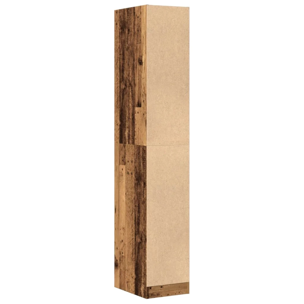 Mobiletto da farmacia vintage pratico 30 x 41 x 174,5 cm legno composito finitura effetto legno anticato 02_0055656