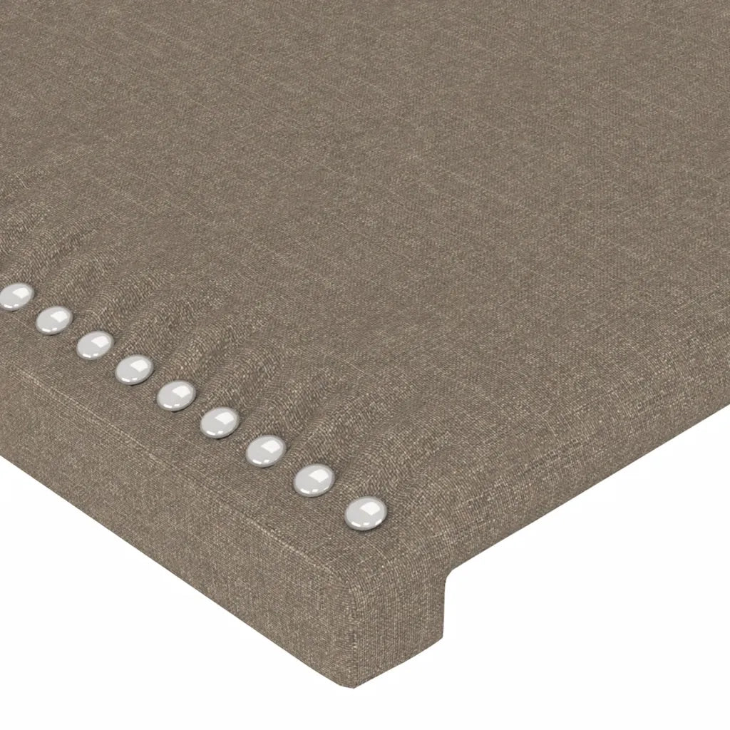 Testiera a LED-Testata con LED Tortora 203x16x118/128 cm in Tessuto 758102