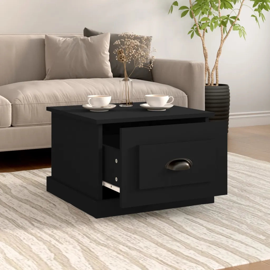 Tavolino da Salotto Nero 50x50x35 cm in Legno Multistratocod mxl 129849