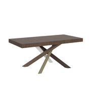 Tavolo allungabile 90x180/440 cm Volantis telaio gambe 4 colori (C) - Noce