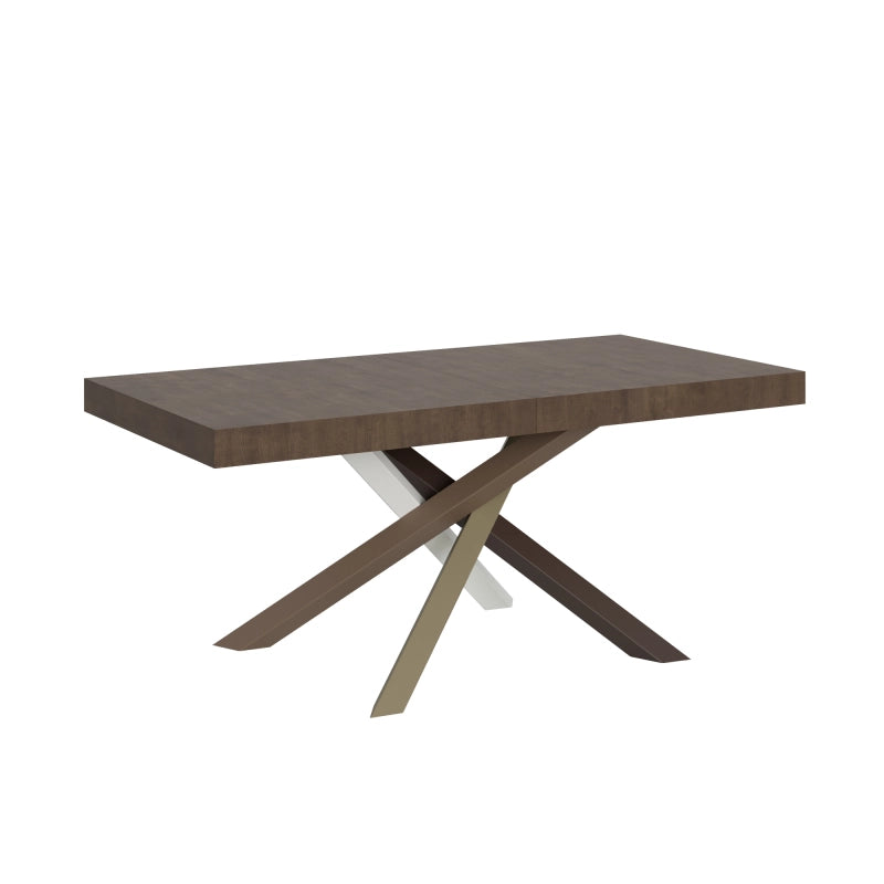 Tavolo allungabile 90x180/440 cm Volantis telaio gambe 4 colori (C) - Noce