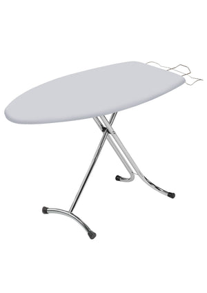 Asse da Stiro Rugby Plus 125x46 cm Salvaspazio Ampia Area Gambe Triple in Acciaio