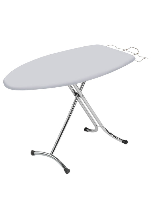 Asse da Stiro Rugby Plus 125x46 cm Salvaspazio Ampia Area Gambe Triple in Acciaio