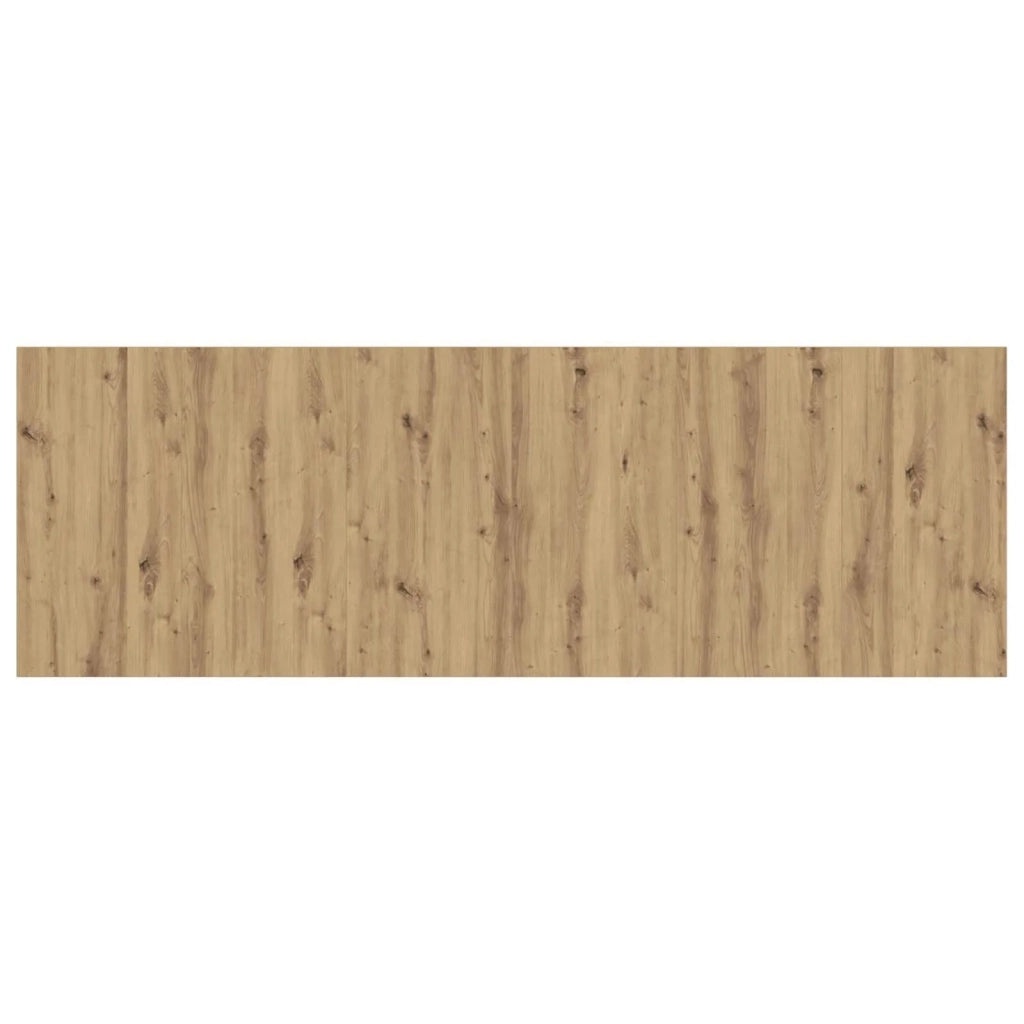 Testata con Comodino 3 pz-Set di 3 Testiera con Contenitore Rovere artigianale Legno multistrato 656716
