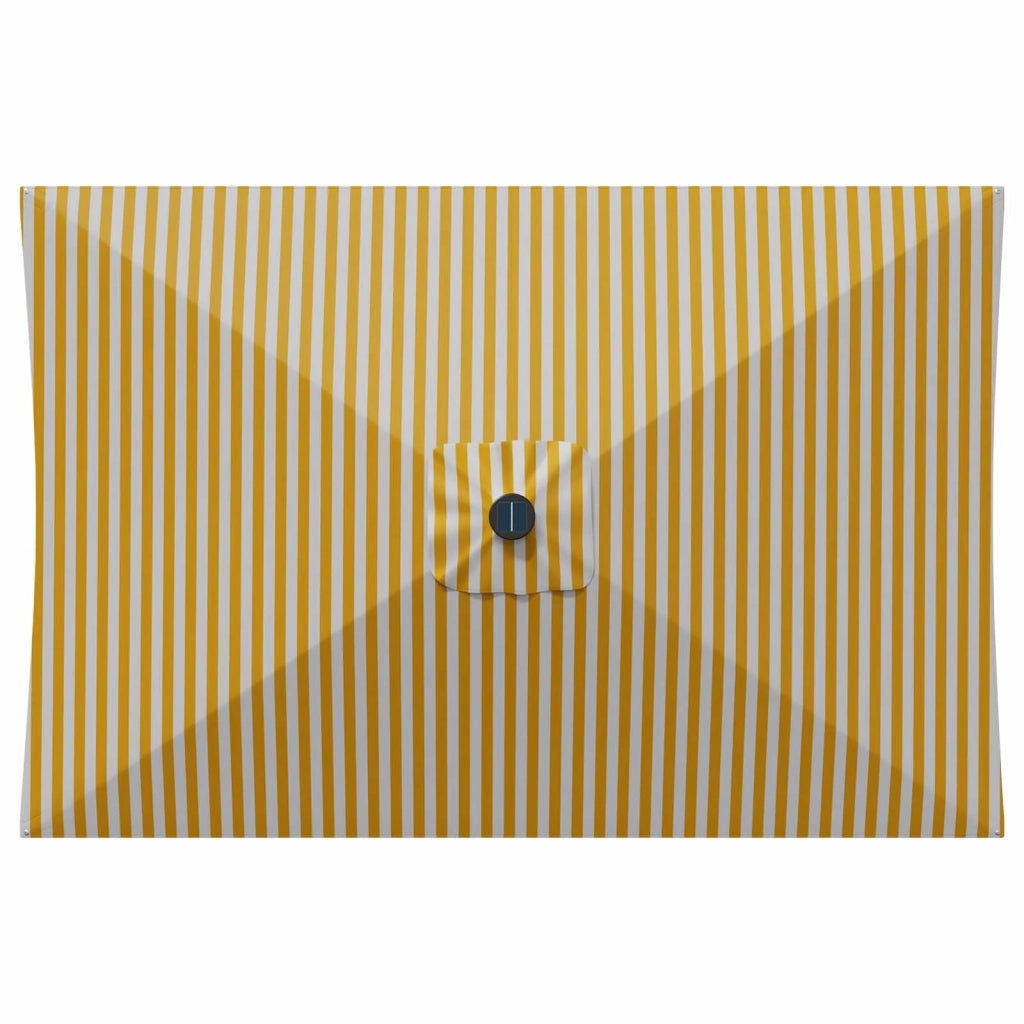 Parasol da giardino con luci LED e base 200 x 300 cm Poliestere 42036246