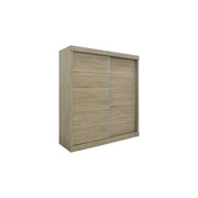 Armadio MILS – 2 porte scorrevoli – Rovere Sonoma – Stile scandinavo