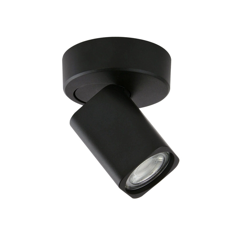 Italux Senova lampada parete/soffitto nera GU10 dimmer