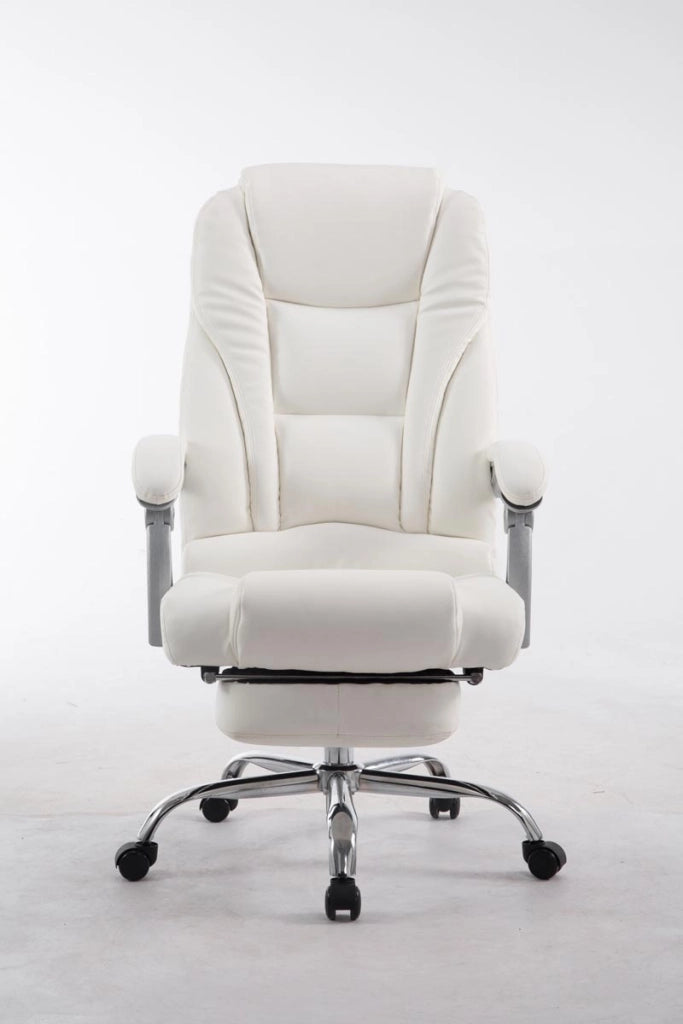 Sedia da ufficio Pacific in similpelle bianco