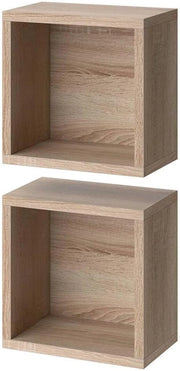 Mobile bagno Senyo, Sonoma, 25 x 25 cm Set di 2, adatto al montaggio a parete e combinabile con mobili Senyo
