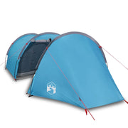Tenda da Campeggio | Tenda Familiare a Tunnel per 4 Persone Blu Impermeabile