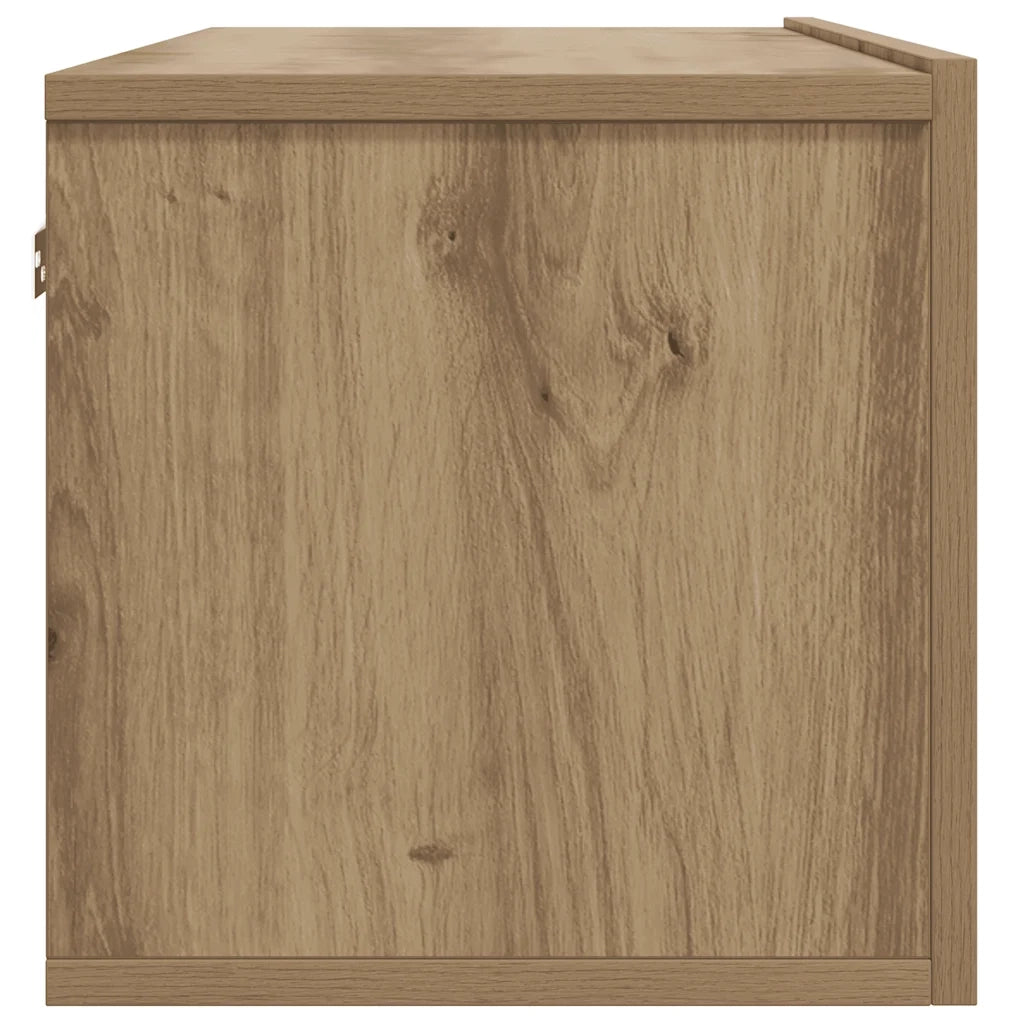vidaXL Mobile TV a Parete Rovere Artigianale 80x30x30 cm in Truciolato