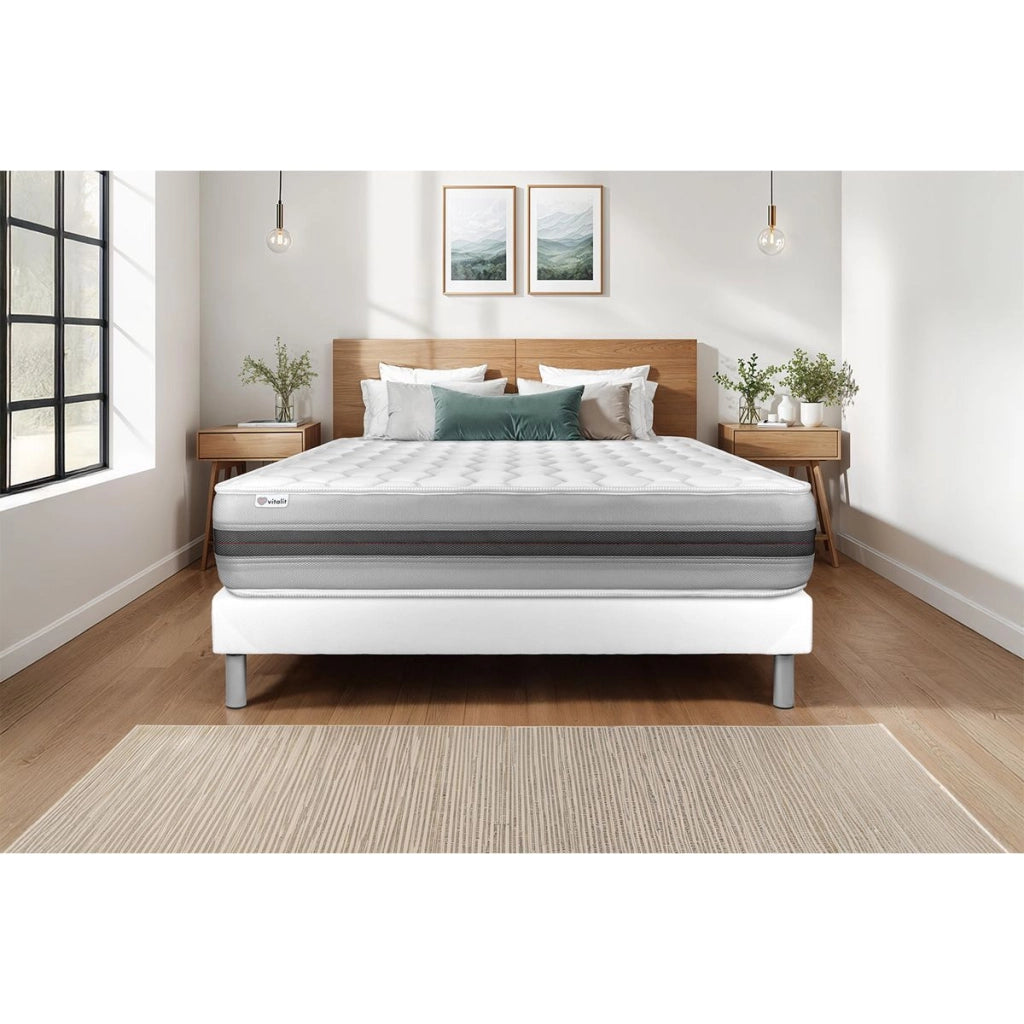 Materasso 160x200cm a molle insacchettate e memory foam - Vitalspring Recover