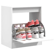 Scarpiera-Scaffale per scarpe Bianca 60x42x69 cm in Legno Multistrato