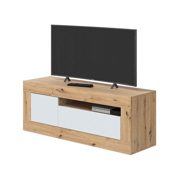 Mobile tv 2 ante Rovere Nodi-Bianco Artik