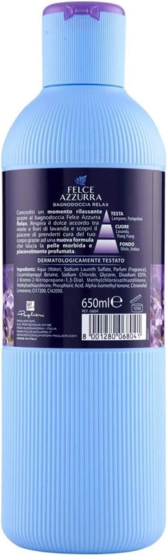 FELCE AZZURRA FIORI DI LUNA ESSENZA RILASSANTE BAGNODOCCIA PER UNA PELLE MORBIDA E PROFUMATA 650 ML