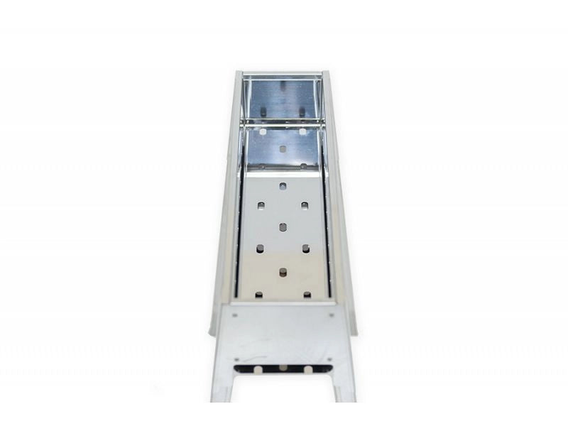 Barbecue a carbone per arrosticini Lisa Milano Grill 80+40 in acciaio inox