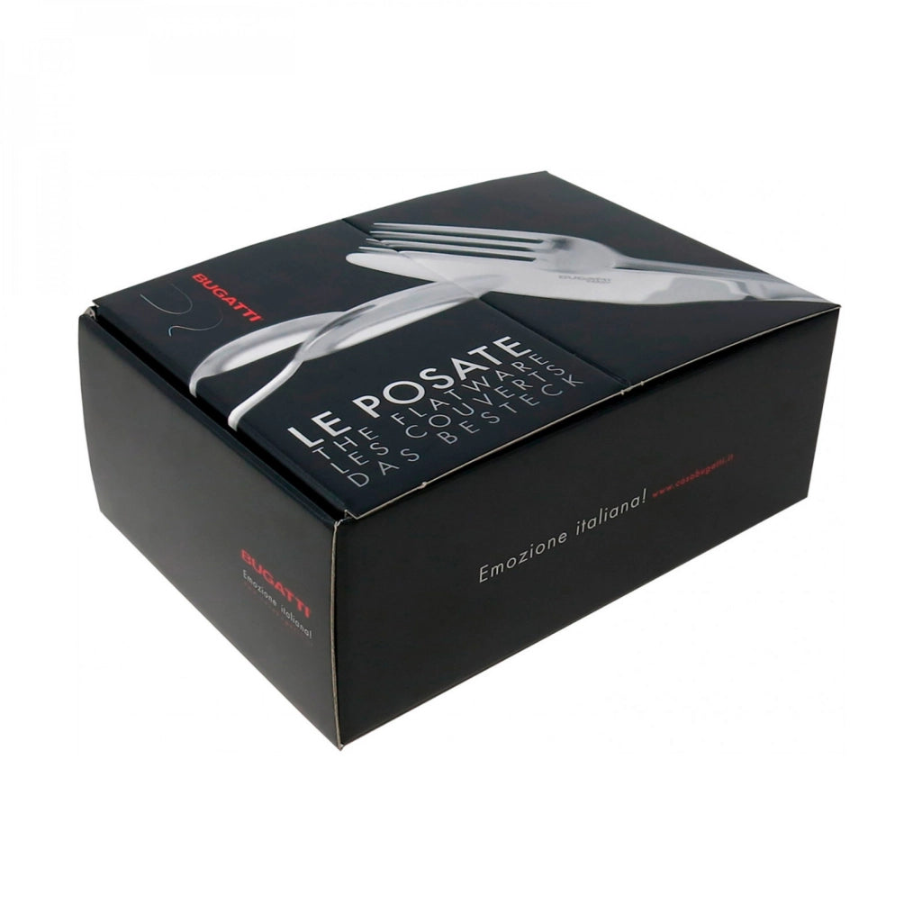 FALABELLA Ghiera Cromata, Posate Set 24 Pz, Scatola Compact, Casa