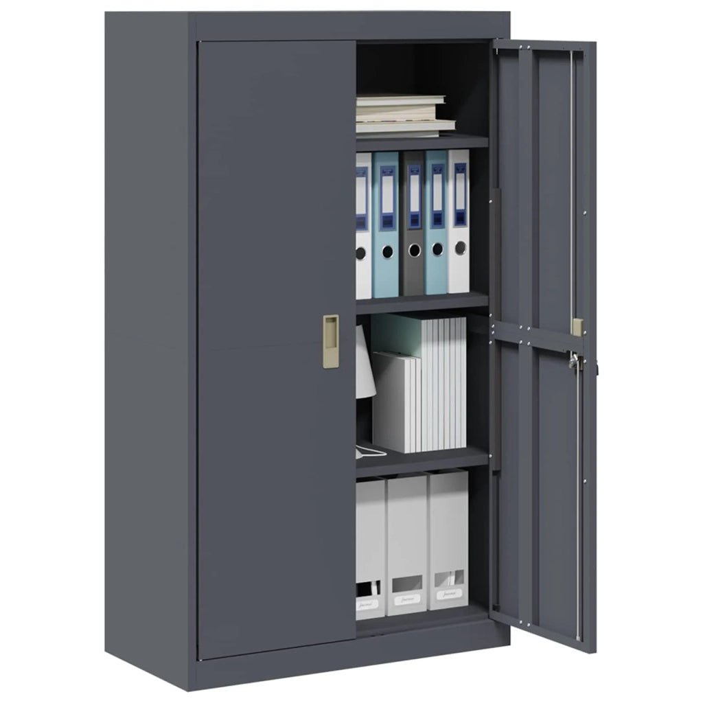 Armadio Antracite 80 x 40 x 140 cm Acciaio