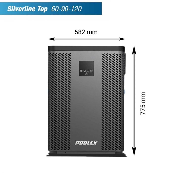 Pompa di calore per piscina Poolex Silverline Top 120 da 12.6 kW