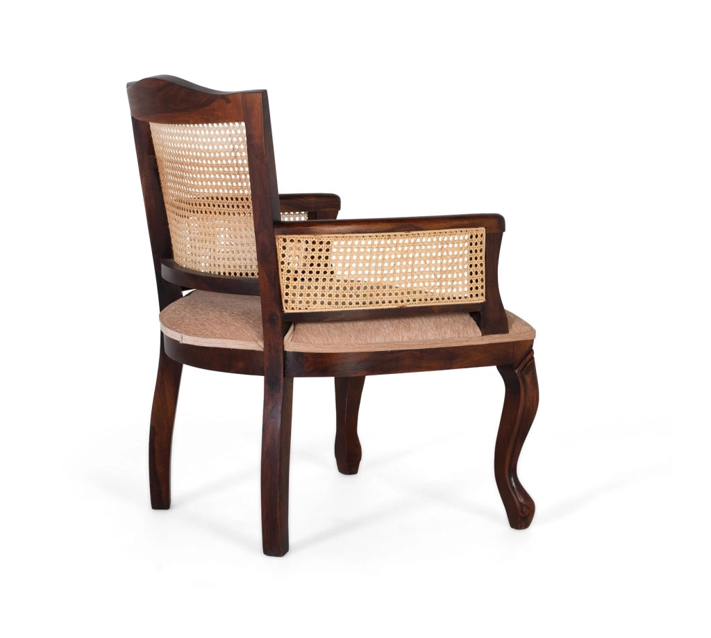 Poltrona classica in legno di acacia
