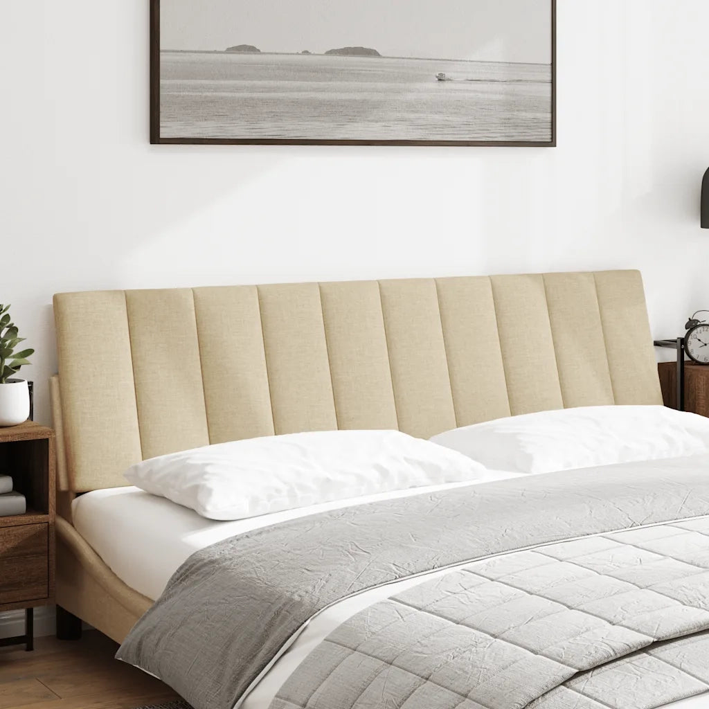 Cuscino Testiera Hanko Crema 180 cm in Tessuto 4019182