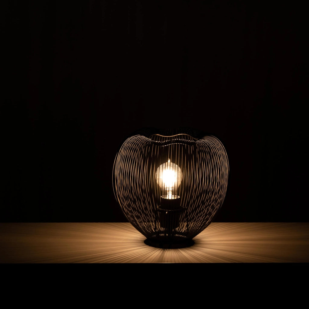 Jaula - Lampada da tavolo in metallo nero