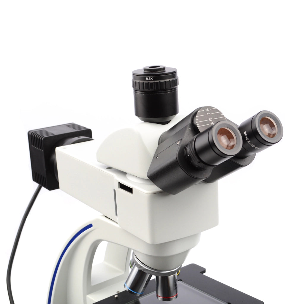 Mikroscopio Metallurgico Trinoculare Eris Pro MMEP-T-T&R – Alta Qualità Immagine, Oculare WF10x/20mm, Obiettivi Planari