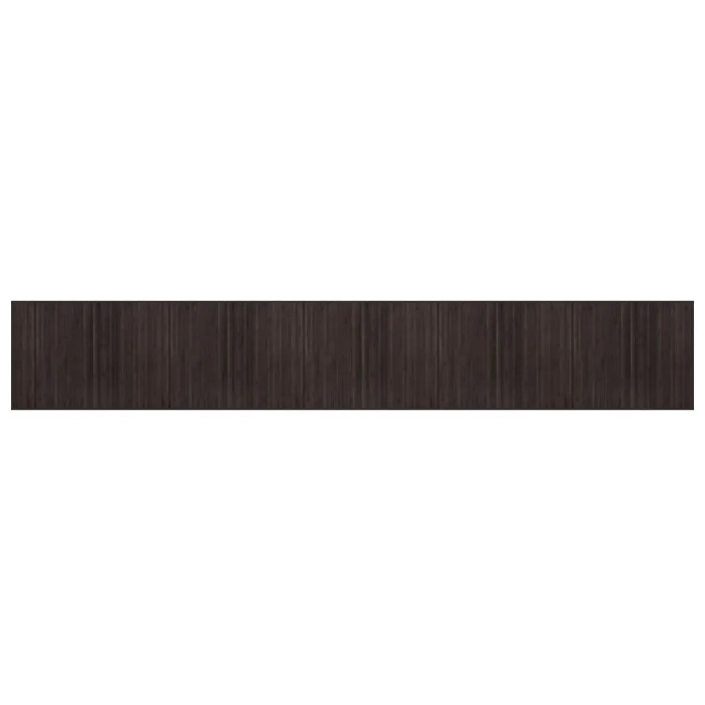 Tappeto Rettangolare Marrone Scuro 80x500 cm in BambÃ¹