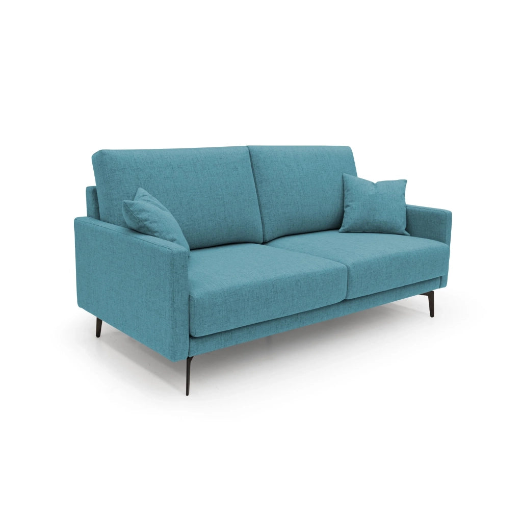 Saturno Divano moderno in tessuto morbido impermeabile T03 160 cm azzurro