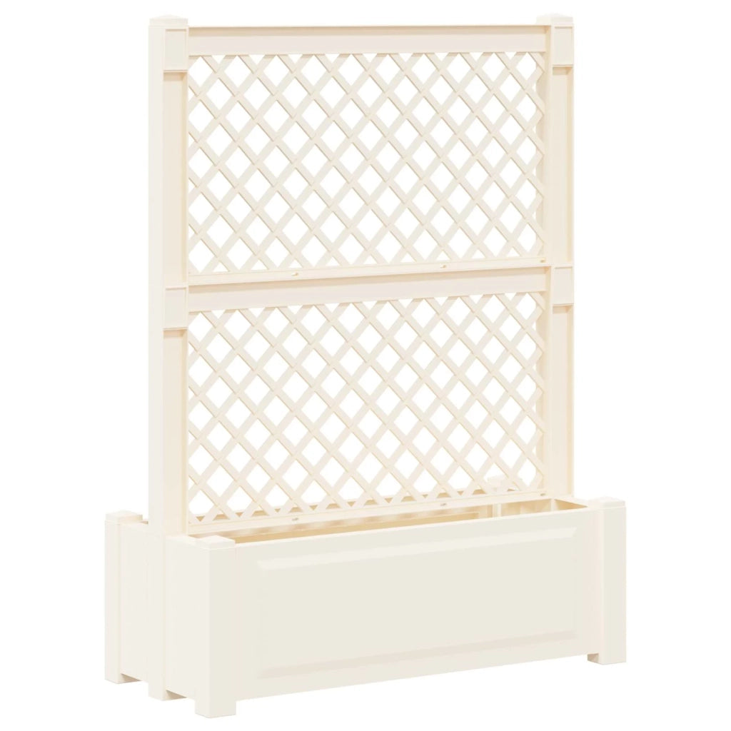 Grande vaso con trellis Bianco 99,5 x 43 x 133,5 PP CFW7973268