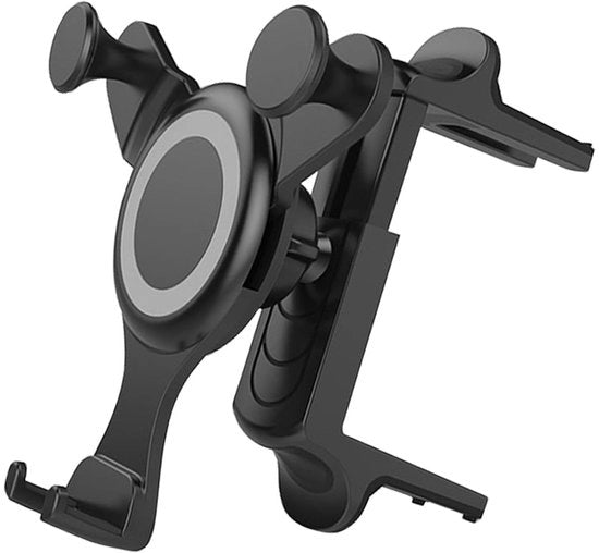 Ventilatore di aria portatile con rilascio automatico per auto con supporto per smartphone e clip per aria di raffreddamento compatibile con.