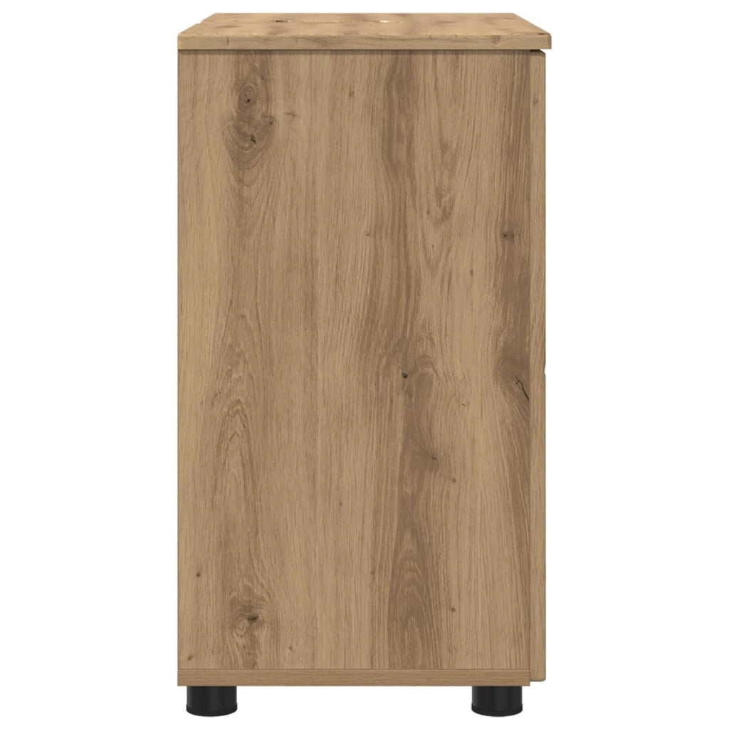Mobile da Bagno con porta Rovere artigianale 61 x 35 x 64 cm 883293