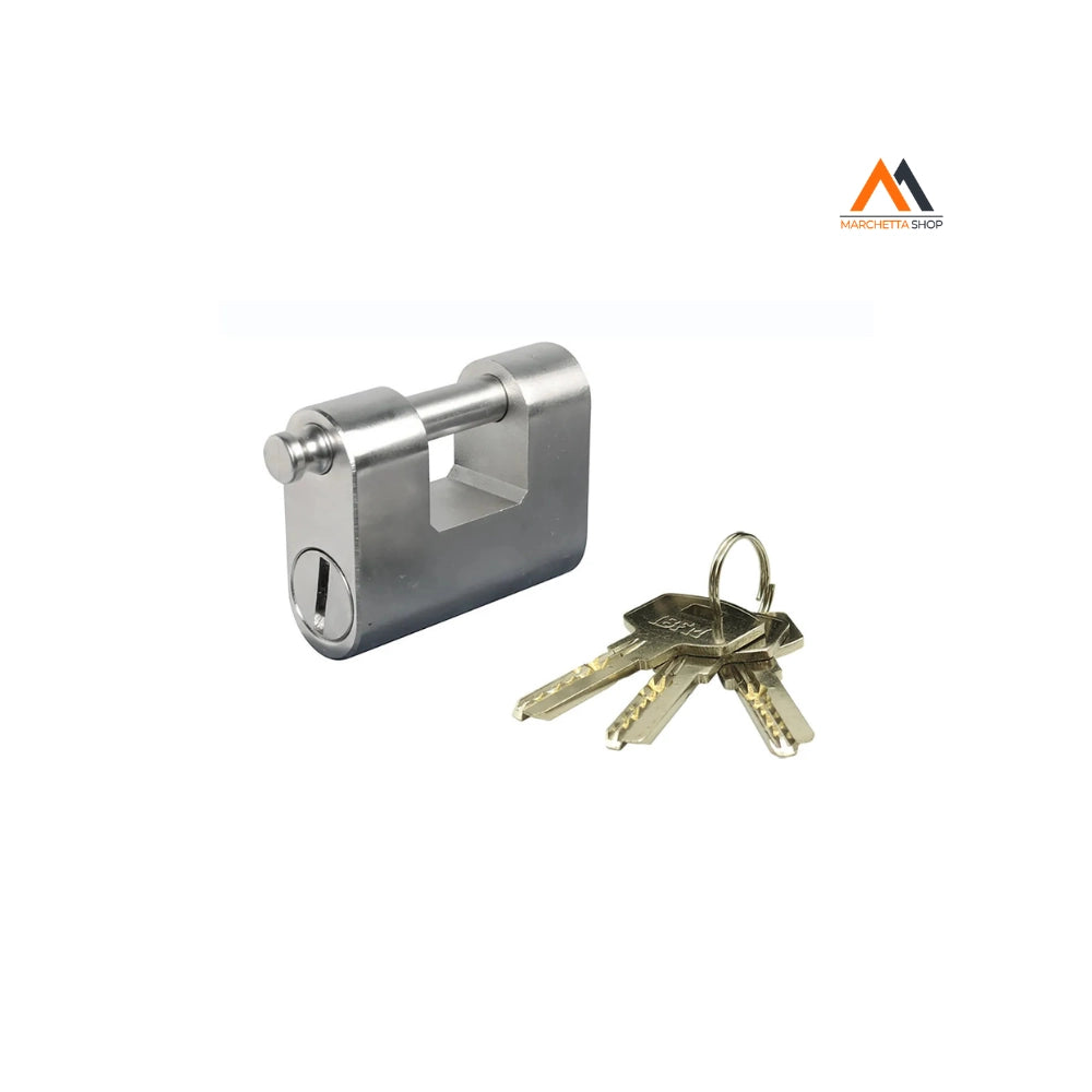 LUCCHETTO MONOBLOCCO ACCIAIO TEMPERATO MM 87