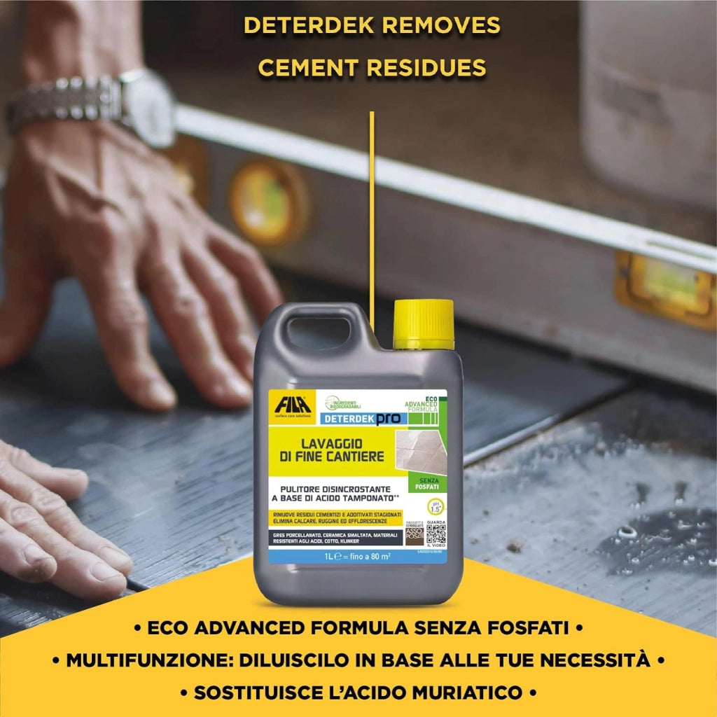 Fila Deterdek Pro Lt.1 Detergente Acido Per Rimozione Incrostazioni