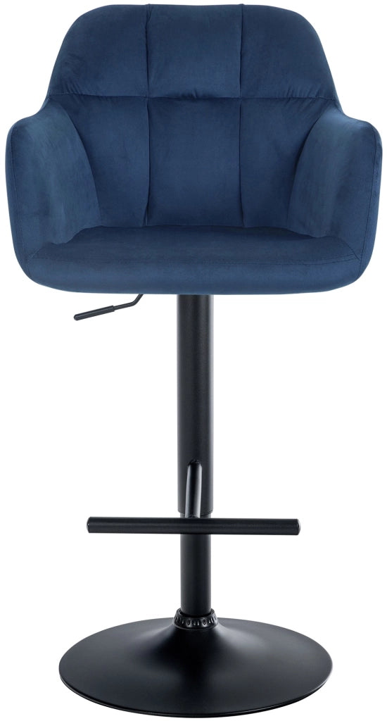 Barhocker Natoma Samt schwarz