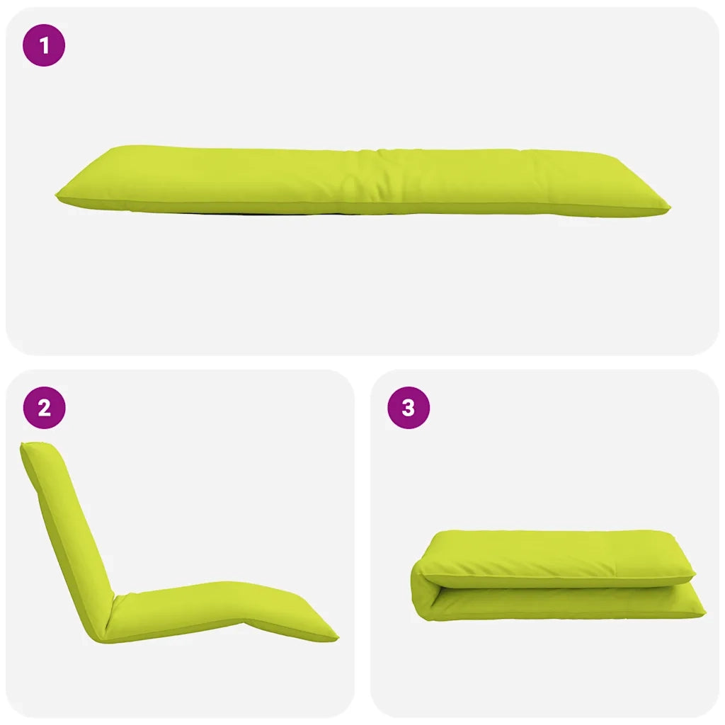 Lettino Pieghevole Verde 175x54x8,5 cm in Tessuto Oxford 4019757