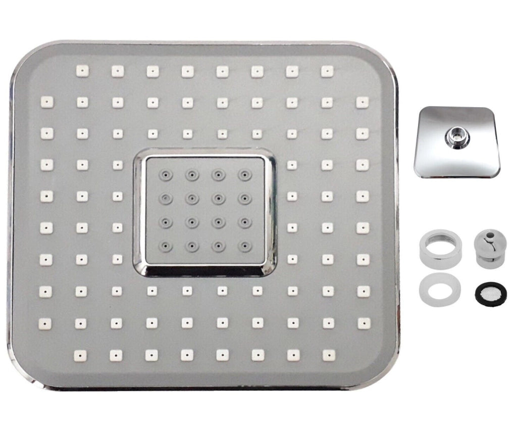 Soffione doccia x bagno quadrato moderno effetto pioggia 15 x 15 CM Art. 59162