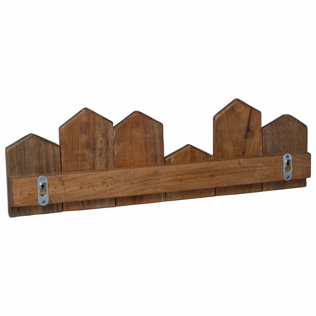 Gruccia Marrone 48 x 8 x 15 cm Legno di Mogano Massello CFW4323808